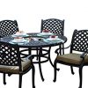 Darlee-Nassau-Cast-Aluminum-5-Piece-Dining-Set-with-Seat-Cushions-and-52-Inch-Round-Dining-Table-with-Ice-Bucket-Insert-Antique-Bronze-Finish-0