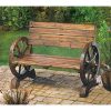 Decor-and-More-Store-Classic-Wooden-Rustic-Wagon-Wheel-Style-Bench-Garden-Porch-Entry-0-0