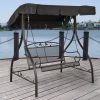 Distinctive-Deco-Design-with-Traditional-Style-Two-Seats-Elegant-and-Practical-Iron-Outdoor-Swing-Sturdy-and-Low-Maintenance-Materials-Adjustable-Canopy-Top-for-Shade-Coverage-Deep-Black-Finish-0