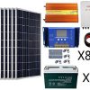 ECO-WORTHY-800-Watts-Solar-Panel-Kit-8pcs-100W-Poly-Solar-Panel-200AH-Battery-3KW-24V-110V-Off-Grid-Inverter-Combiner-Box-15ft-Solar-Cable-60A-Charge-Controller-Z-Mounting-Brackets-0