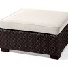 EFD-Rattan-Wicker-Ottoman-Cushion-Brown-Frame-White-Fabric-Cushion-Modern-Upholstered-Square-Weather-Resistant-Outdoor-Patio-Porch-Garden-Ottoman-eBook-EasyFunDeals-0