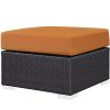 EFD-Rattan-Wicker-Ottoman-with-Cushion-Espresso-Aluminum-Frame-Orange-Fabric-Cushion-Modern-Upholstered-Square-Weather-Resistant-Outdoor-Patio-Porch-Garden-Ottoman-eBook-by-EasyFunDeals-0