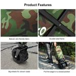 ENKEEO-Foldable-Utility-Wagon-Collapsible-Sports-Outdoor-Cart-with-Large-Capacity-and-Tilting-Handle-for-Camping-Beach-Sporting-Events-Concerts-Camo-0-2