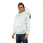 Eco-keeper-Professional-Grade-Bee-SuitsRound-hood-veilBeekeeping-Jacket-with-Veil-1-Unit-White-Large-Size-0-1