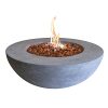 Elementi-Lunar-Bowl-Cast-Concrete-Nature-Gas-Fire-Table-Outdoor-Fire-Pit-Fire-TablePatio-Furniture-45000-BTU-Auto-Ignition-Stainless-Steel-Burner-Lava-Rock-Included-0-1