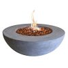 Elementi-Lunar-Bowl-Cast-Concrete-Nature-Gas-Fire-Table-Outdoor-Fire-Pit-Fire-TablePatio-Furniture-45000-BTU-Auto-Ignition-Stainless-Steel-Burner-Lava-Rock-Included-0
