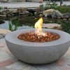 Elementi-Lunar-Bowl-Cast-Concrete-Nature-Gas-Fire-Table-Outdoor-Fire-Pit-Fire-TablePatio-Furniture-45000-BTU-Auto-Ignition-Stainless-Steel-Burner-Lava-Rock-Included-0-2