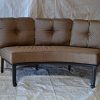 Elizabeth-Outdoor-Patio-2pc-Curve-Sofas-Dark-Bronze-Cast-Aluminum-Walnut-Cushions-0-0