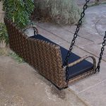 Espresso-52-Patio-Porch-Swing-Chair-Resin-Wicker-Tree-Ceiling-Hanger-Hanging-WChains-0-2