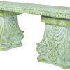 Esschert-Design-AC162-Aged-Ceramic-Classic-Bench-Moss-Green-0