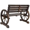 EverestShop-BCP-Patio-Garden-Wooden-Wagon-Wheel-Bench-Rustic-Wood-Design-Outdoor-Furniture-0-1