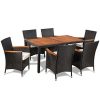 Festnight-7PCS-Outdoor-Garden-Dining-Set-Poly-Rattan-Wicker-Dining-Table-and-Chairs-with-Soft-Cushions-Black-0