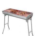 Foldable-Stainless-Steel-Charcoal-Grill-Cooking-BBQ-Barbecue-Kabab-Shashlyk-Outdoor-0