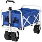 Folding-Utility-Wagon-Garden-Beach-Cart-All-Terrain-Wheels-Removable-Cover-0