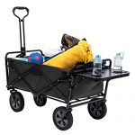 Folding-Wagon-with-Table-Great-for-camping-150-lb-Capacity-Gray-0-1