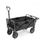 Folding-Wagon-with-Table-Great-for-camping-150-lb-Capacity-Gray-0
