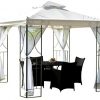 Free-Standing-Permanent-Gazebo-8-Ft-W-x-8-Ft-D-Privacy-Netting-Included-Aluminum-Steel-Skroutz-Deals-0