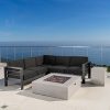 GDF-Studio-Coral-Bay-Outdoor-Grey-Aluminum-5-Piece-V-Shape-Sectional-Sofa-Set-with-Fire-Table-0-0