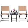 GHP-Outdoor-3-Pieces-Durable-Iron-Steel-Frame-Folding-Square-Table-and-Chairs-Set-0