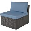GOJOOASIS-Outdoor-Patio-PE-Wicker-Rattan-Sectional-Furniture-Conversation-Set-with-Cushion-and-Pillow-Steel-Frame-Black-0-1