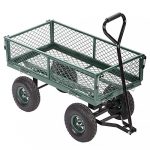 Garden-Carts-Wagons-Heavy-Duty-Utility-Outdoor-Steel-Beach-Lawn-Yard-Buggy-0