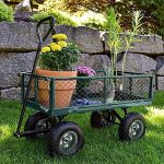 Garden-Carts-Yard-Dump-Wagon-Cart-Lawn-Utility-Cart-Outdoor-Steel-Heavy-Duty-Beach-Lawn-Yard-Landscape-0-0