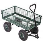 Garden-Carts-Yard-Dump-Wagon-Cart-Lawn-Utility-Cart-Outdoor-Steel-Heavy-Duty-Beach-Lawn-Yard-Landscape-0