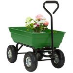 Garden-Dump-Cart-Dumper-Wagon-Carrier-Wheel-Barrow-Air-Tires-Heavy-Duty-Green-0-1