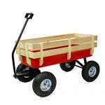 Garden-Yard-Cart-Wagon-With-Wooden-Sides-300-lbs-Load-Capacity-0