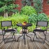 Giantex-3-Pcs-Bistro-Set-Garden-Backyard-Table-Folding-Chairs-Outdoor-Patio-Furniture-Black-0-0