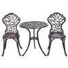 Giantex-3-Piece-Bistro-Set-Cast-Tulip-Design-Antique-Outdoor-Patio-Furniture-Weather-Resistant-Garden-Round-Table-and-Chairs-wUmbrella-Hole-0