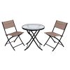 Giantex-3-Piece-Table-Chair-Set-Metal-Tempered-Glass-Folding-Outdoor-Patio-Garden-Pool-0