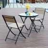 Giantex-3-Piece-Table-Chair-Set-Metal-Tempered-Glass-Folding-Outdoor-Patio-Garden-Pool-0-2