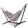Giantex-Double-Hammock-with-Space-Saving-Steel-Stand-WPortable-Carry-Bag-Powerful-Capacity-0