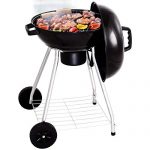 Giantex-Kettle-Charcoal-Grill-wWheels-Shelf-Temperature-Gauge-BBQ-Outdoor-Backyard-Cooking-Black-0