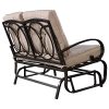 Giantex-Outdoor-Patio-Rocking-Bench-Glider-Loveseat-Cushioned-2-Seats-Steel-Frame-Furniture-0-0