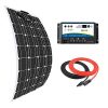 Giosolar-100-Watt-Flexible-Monocrystalline-20A-Dual-Battery-Solar-Charging-Kit-for-RVs-Boats-Caravans-Mortorhomes-Off-Grid-Power-Systems-0