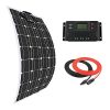 Giosolar-100-Watt-Solar-Panel-Kit-Battery-Charger-Monocrystalline-Lightweight-Flexible-with-20A-PWM-LCD-Charge-Controller-for-Boats-Caravans-Off-Grid-Systems-0