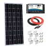 Giosolar-100W-12V-Monocrystalline-Solar-Panel-Kit-with-20A-Dual-Battery-Charge-Controller-RedBlack-Cable-Mounting-Z-Brackets-for-RV-Boat-Off-Grid-0