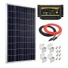 Giosolar-100W-12V-Polycrystalline-Solar-Panel-Kit-with-20A-LED-Charge-Controller-RedBlack-Cable-Mounting-Z-Brackets-for-RV-Boat-Off-Grid-0