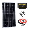 Giosolar-200-Watt-12-Volt-Mnocrystalline-Solar-Panel-Starter-Kit-w-20A-LED-Charge-Controller-Solar-Cable-MC4-Y-Branch-Connector-0