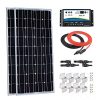 Giosolar-200W-12V-Solar-Panel-Starter-Kit-2pcs-100W-Monocrystalline-Solar-Panel-with-20A-Charge-Controller-for-RV-Boat-Off-Grid-Dual-Battery-0