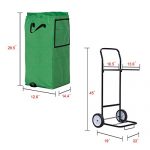 Globe-House-Products-GHP-22x19x45-66-Lbs-Capacity-Green-Multipurpose-Gardening-Leaf-Bag-with-8-Casters-0-0