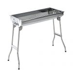 Globe-House-Products-GHP-287x13x28-Folding-SIlver-Rust-Resistant-Stainless-Steel-Charcoal-Barbecue-Grill-0-1