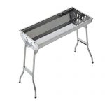 Globe-House-Products-GHP-287x13x28-Folding-SIlver-Rust-Resistant-Stainless-Steel-Charcoal-Barbecue-Grill-0-2