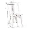 Globe-House-Products-GHP-4-Pcs-250-Lbs-Capacity-White-Stackable-Distressed-Iron-Kitchen-Dining-Chairs-0-0