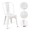 Globe-House-Products-GHP-4-Pcs-250-Lbs-Capacity-White-Stackable-Distressed-Iron-Kitchen-Dining-Chairs-0-1