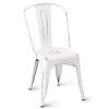 Globe-House-Products-GHP-4-Pcs-250-Lbs-Capacity-White-Stackable-Distressed-Iron-Kitchen-Dining-Chairs-0-2