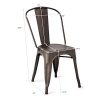 Globe-House-Products-GHP-4-Pcs-250-Lbs-Weight-Capacity-Tolix-Style-Copper-Stackable-Iron-Dining-Chairs-0-0