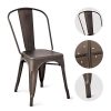 Globe-House-Products-GHP-4-Pcs-250-Lbs-Weight-Capacity-Tolix-Style-Copper-Stackable-Iron-Dining-Chairs-0-1